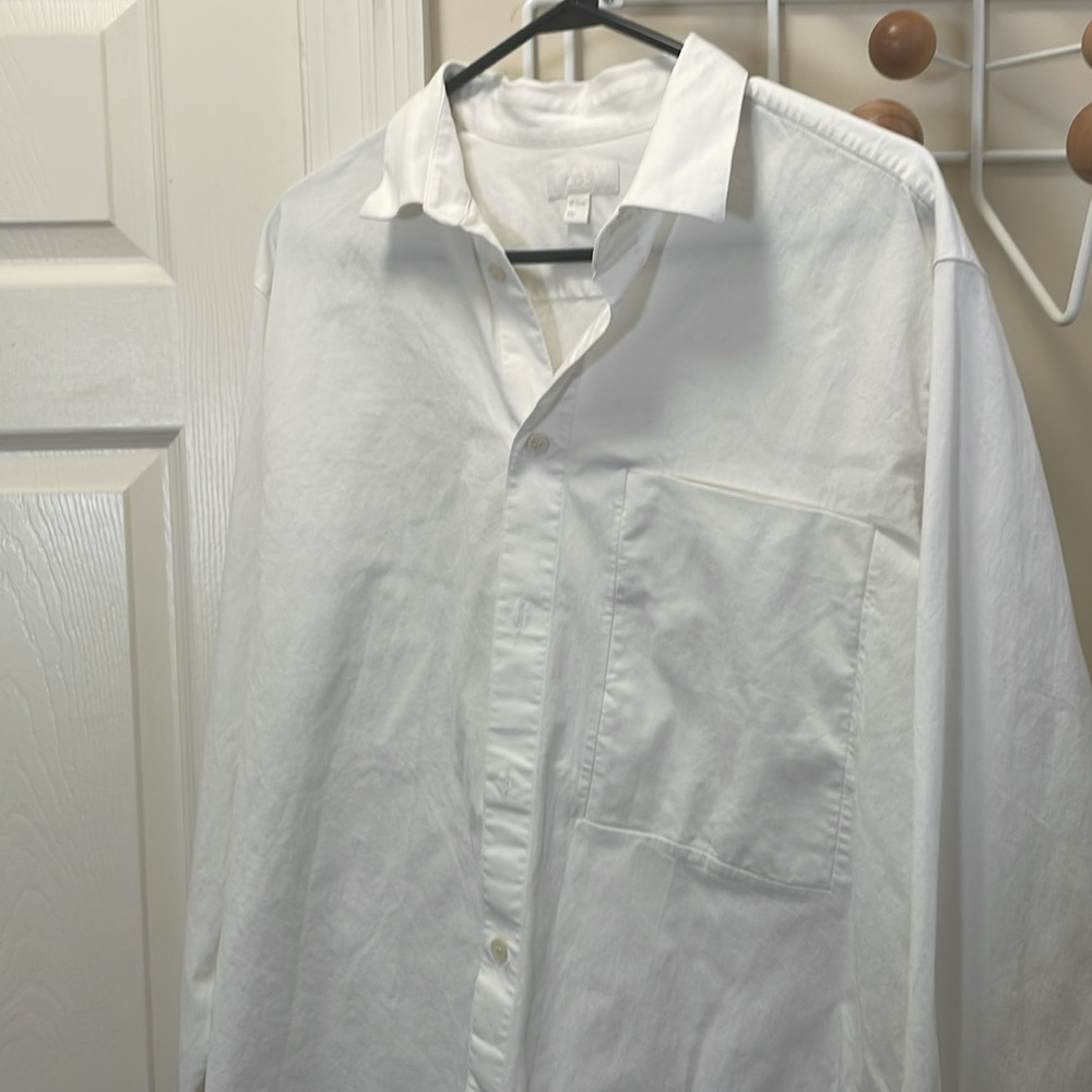 COS White Casual Button Down Shirt
